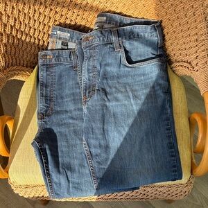 Carhartt Relaxed Fit Denim Jeans. 2 Pair. Size 38x30. Excellent Condition.
